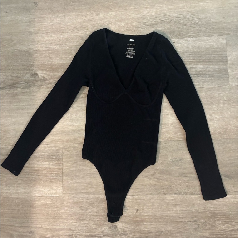 Free People Black Body Suit